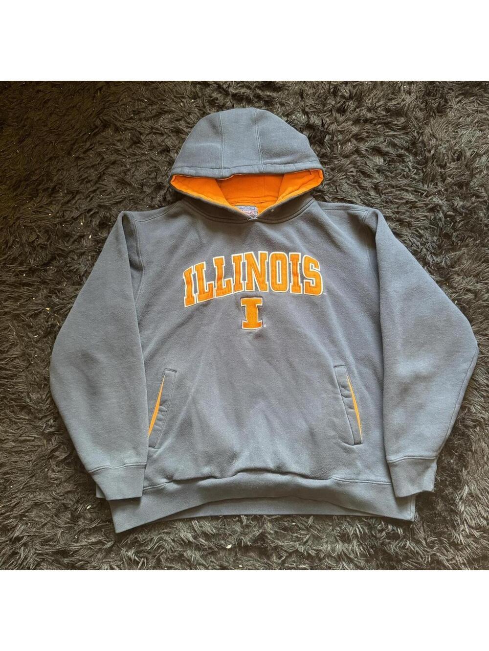 Illinois embroidered hoodie